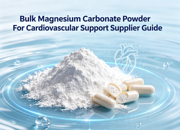 Bulk Magnesium Carbonate Powder For Cardiovascular Support Supplier Guide