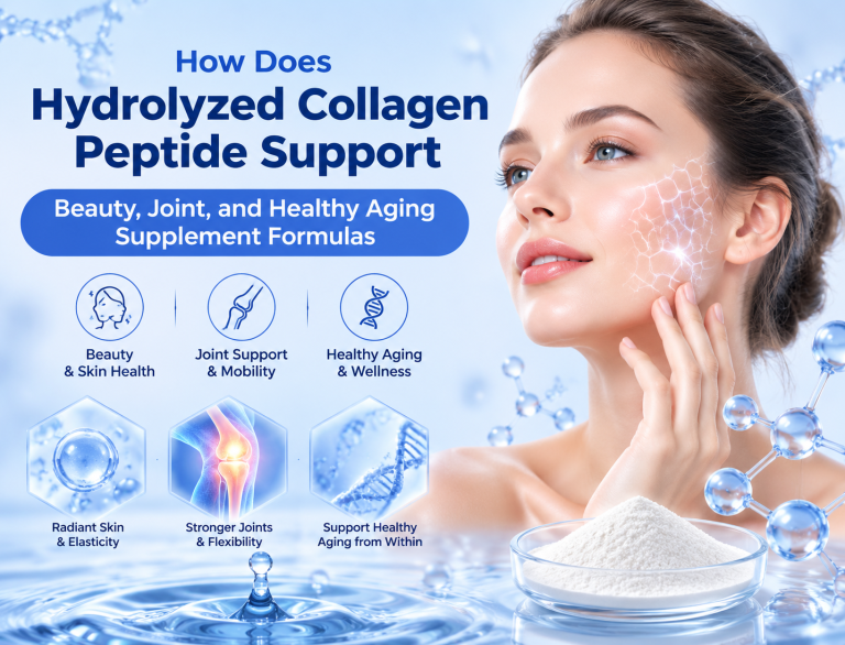 How Does Hydrolyzed Collagen Peptide Support Beauty, Joint, and Healthy Aging Supplement Formulas