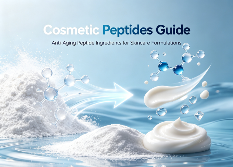 Cosmetic Peptides Guide: Anti-Aging Peptide Ingredients for Skincare Formulations