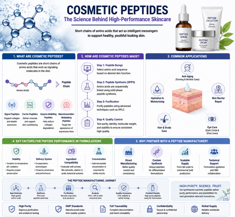 Expert Guide: Formulating High-Performance Skincare Products with Cosmetic Peptides