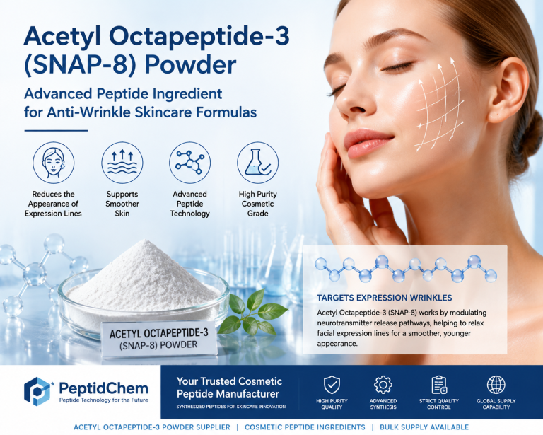 What Makes Acetyl Octapeptide-3 Powder a Popular Ingredient in Anti-Wrinkle Skincare Formulas