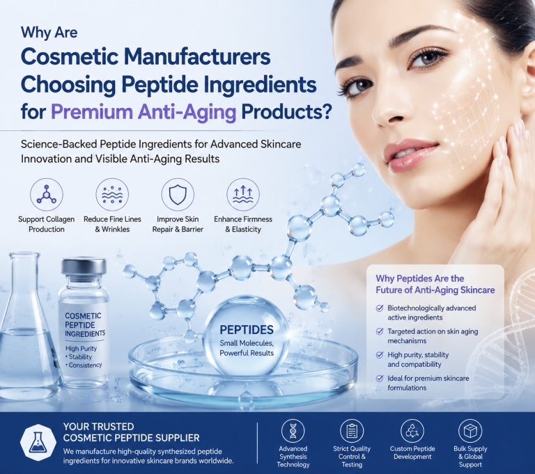Why Are Cosmetic Manufacturers Choosing Peptide Ingredients for Premium Anti-Aging Products