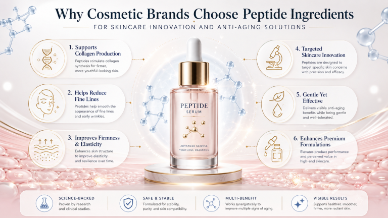 Why Cosmetic Brands Choose Peptide Ingredients for Skincare Innovation and Anti-Aging Solutions