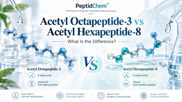 Acetyl Octapeptide-3 vs Acetyl Hexapeptide-8: What Is the Difference