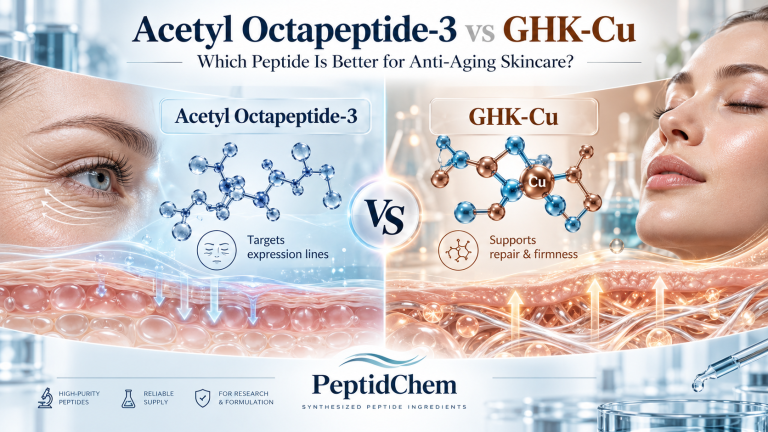 Acetyl Octapeptide-3 vs GHK-Cu: Which Peptide Is Better for Anti-Aging Skincare