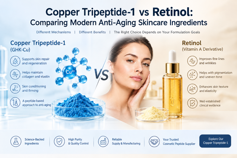 Copper Tripeptide-1 vs Retinol: Comparing Modern Anti-Aging Skincare Ingredients