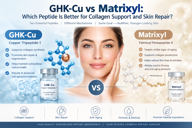 GHK-Cu vs Matrixyl: Which Peptide Is Better for Collagen Support and Skin Repair?